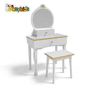 New hottest gold wooden makeup table toy for girls W08H140C