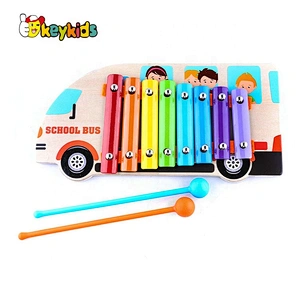 2019 Unique design baby musical wooden xylophone for 1 year old W07C077