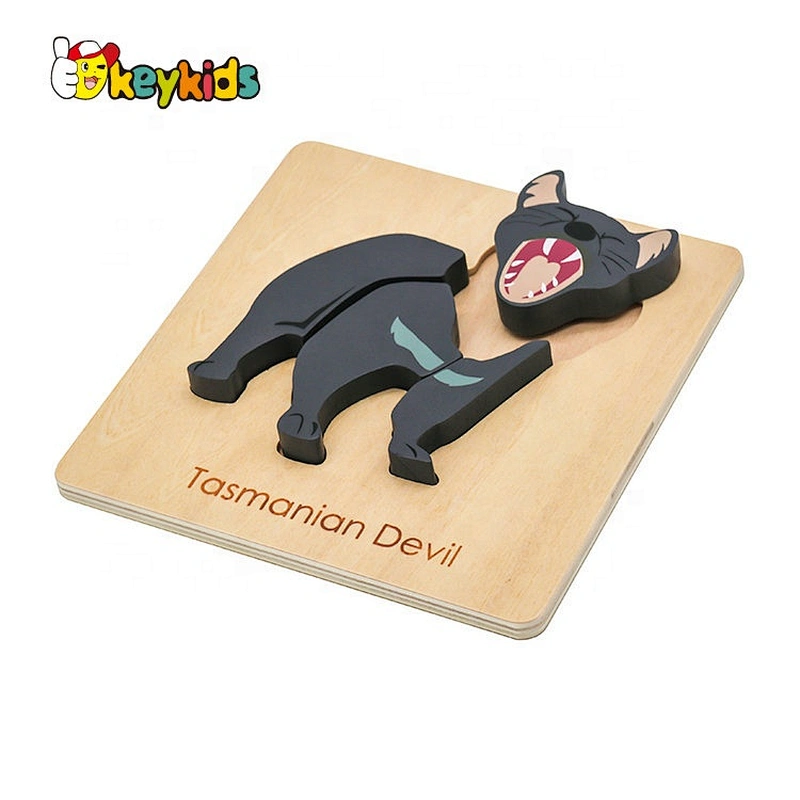 2020 Customize preschool wooden kookaburra puzzle for kids W14D118