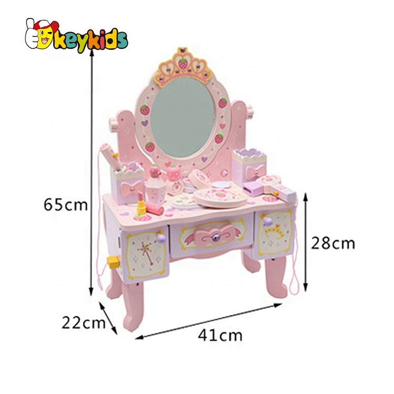 New Released Pretend Play Girls Wooden Vanity Set W08H120