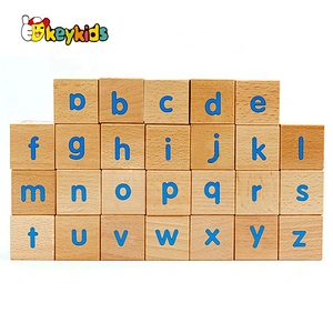 New style 26 pcs wooden letter blocks for kids education W13A138