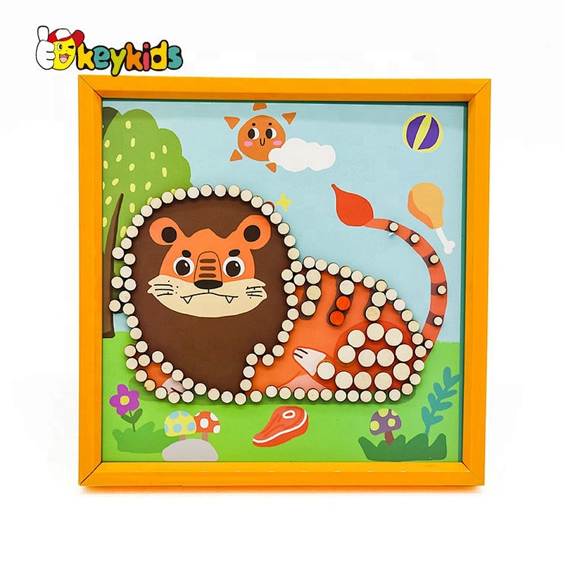 New arrival diy educational wooden picture puzzle or kids W14C259