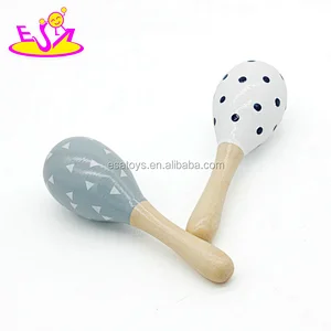 2018 Amazon best sellers maracas wooden instrument shaker for kids W07I133