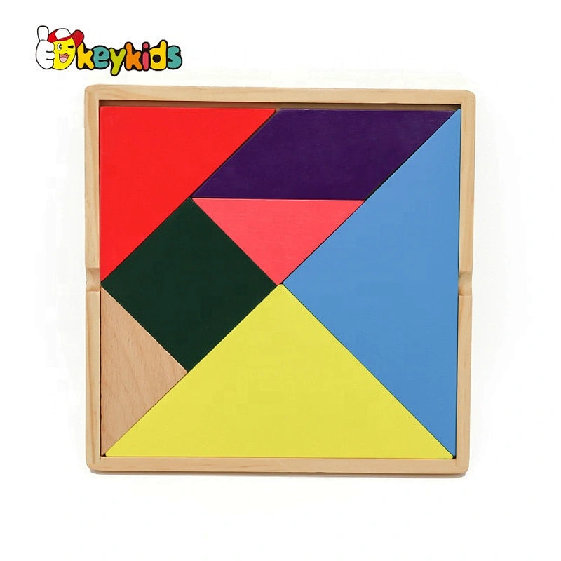 New popular educational puzzles wooden tangram toys for kids W11D010