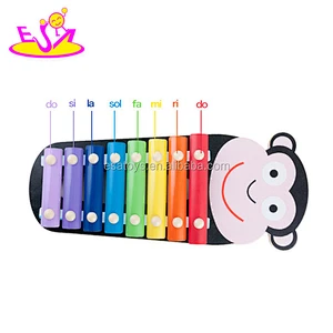 best sale cartoon monkey design kids wooden xylophone toy for preschoolers W07C052