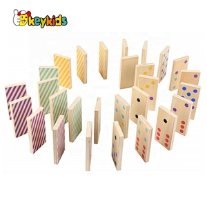 2019 Top sale educational wooden domino set with customize W15A079
