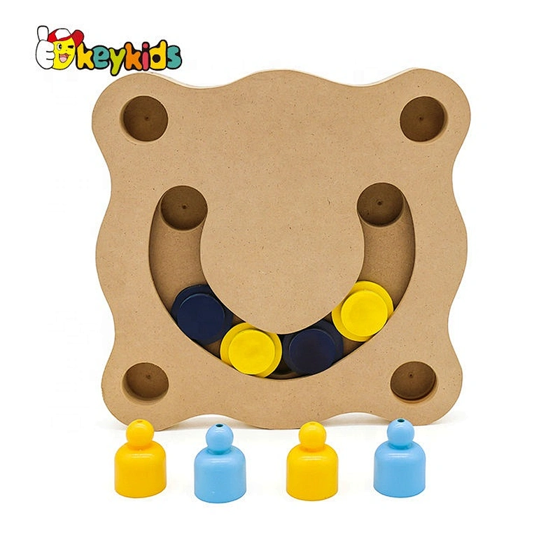 Wholesale creative paw shape wooden interactive dog toys best design pet IQ training wooden interactive dog toys W06F035
