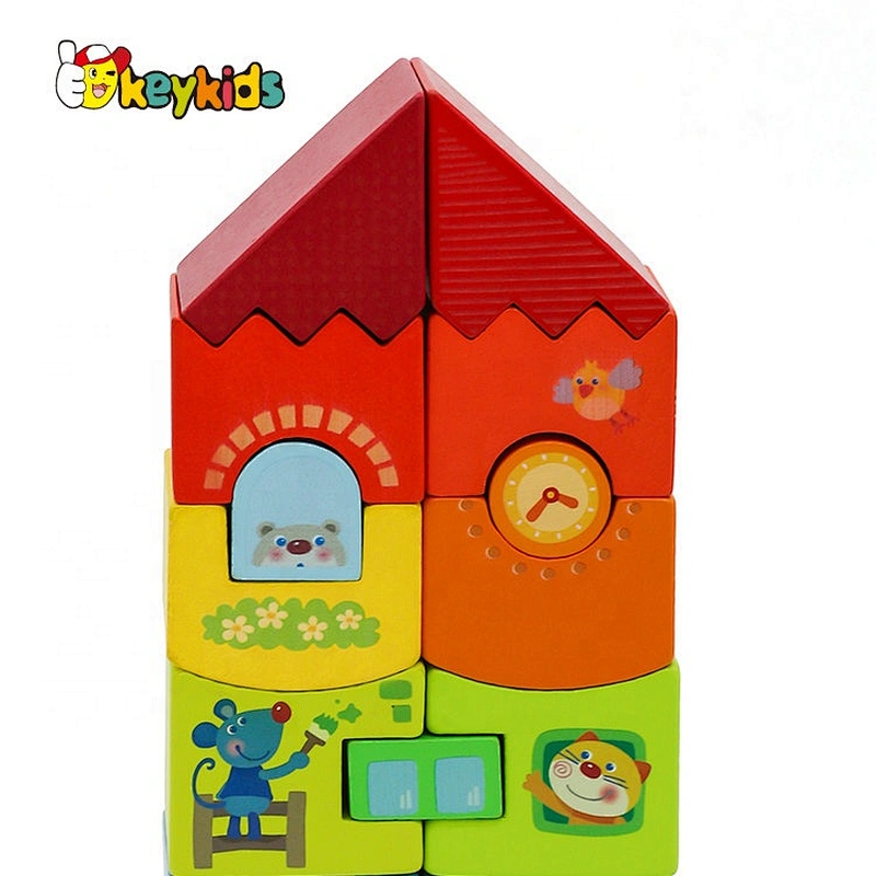 2021 Customize educational wooden nesting and stacking blocks for children W13A240