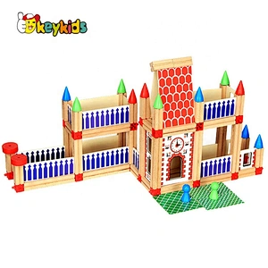 2020 New arrival educational wooden baby building blocks with customize W13A208