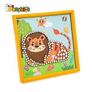 New arrival diy educational wooden picture puzzle or kids W14C259
