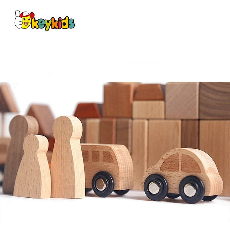 2021 New released preschool diy wooden toy train track for kids W04C206