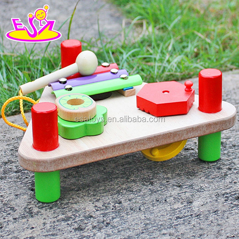 new design multi-functional wooden musical toys for toddlers W07A103