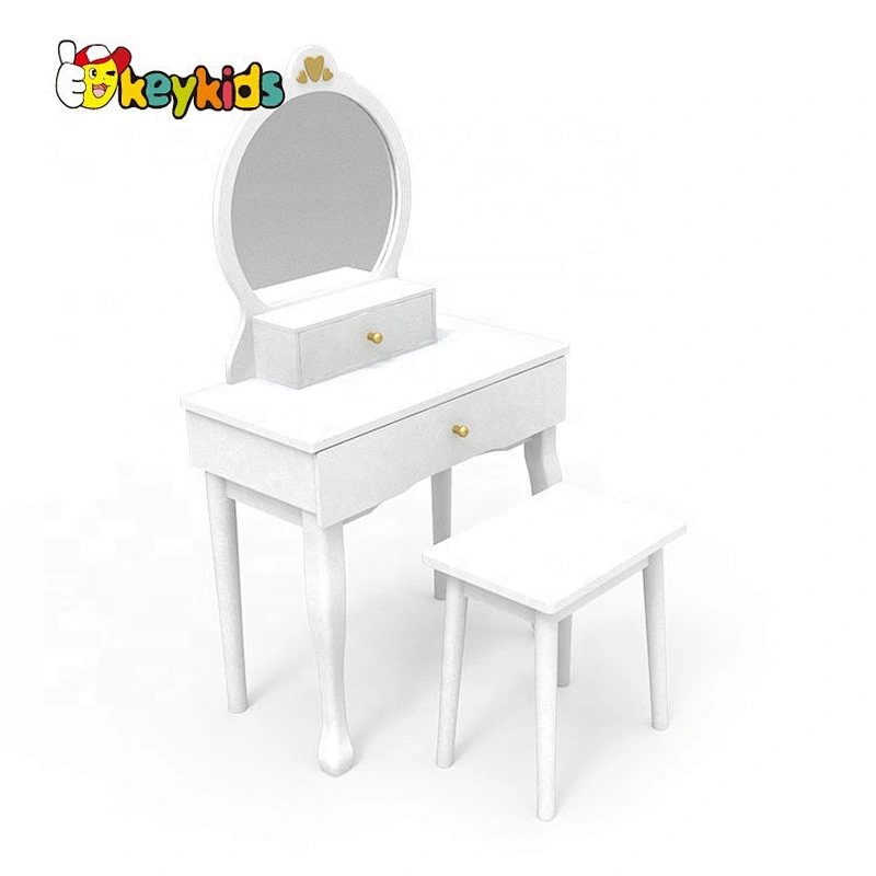 Customize wooden girls white dressing table for wholesale W08H140B