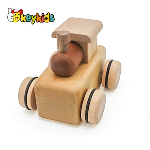 high quality small wooden toy car with music W04A390