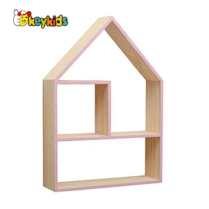 2020 High quality pink solid wood bookshelf for children W08C314B