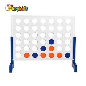high quality educational wooden connect four game for children W01D060