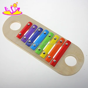 Funny wooden xylophone music note,8 notes wooden musical instrument toy,Best selling musical instrument xylophone W07C035