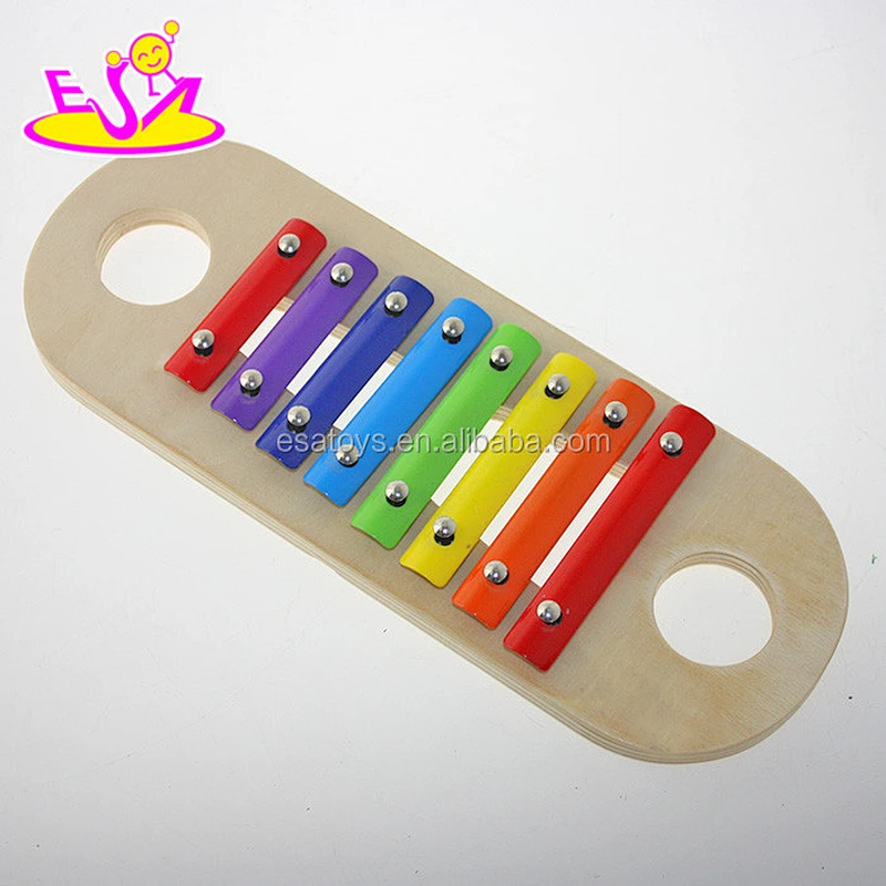Funny wooden xylophone music note,8 notes wooden musical instrument toy,Best selling musical instrument xylophone W07C035
