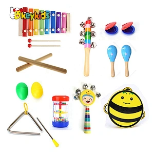 2021 New functional  wooden instrument toy musical toys for babies W07A203