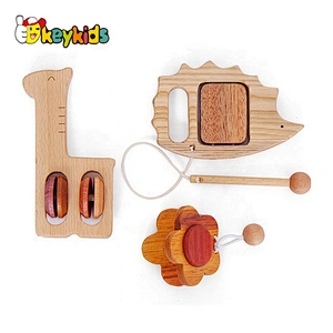2019 new children wooden musical instrument,cheap hot selling wooden toy drum