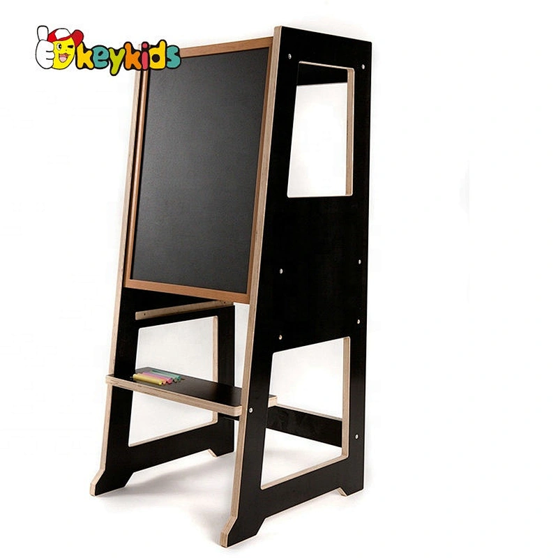 high quality 2 steps wooden step stool for kids toddlers W08G277