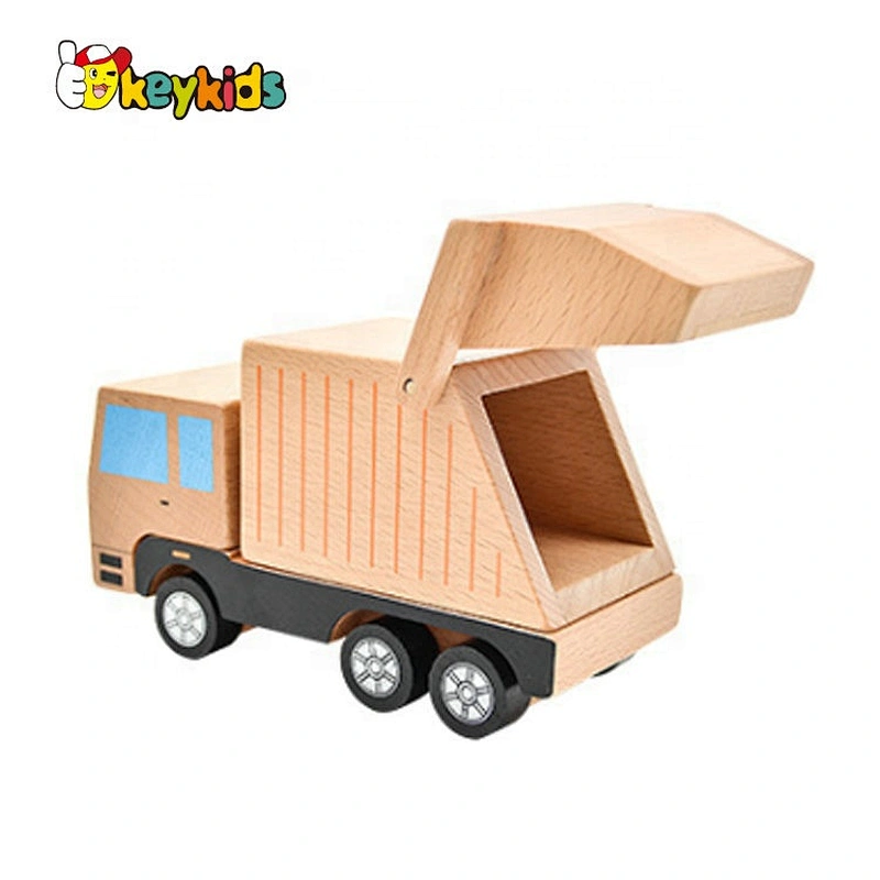 2020 New design mini wooden excavator toy for children W04A464