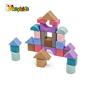 2019 Top sale 28 pieces children educational wooden building toys for wholesale W13A171