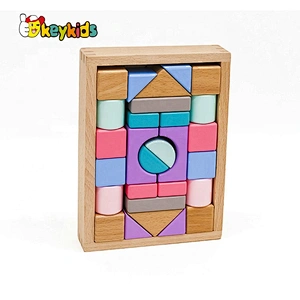 2019 Top sale 28 pieces children educational wooden building toys for wholesale W13A171