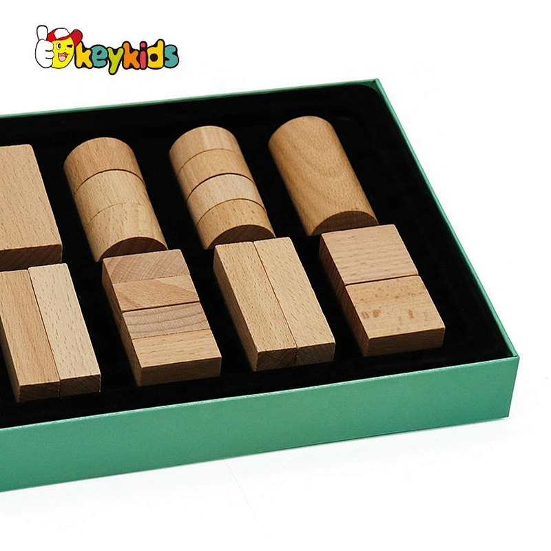 2021 Hot selling Montessori wooden knobless cylinders for children W14A249