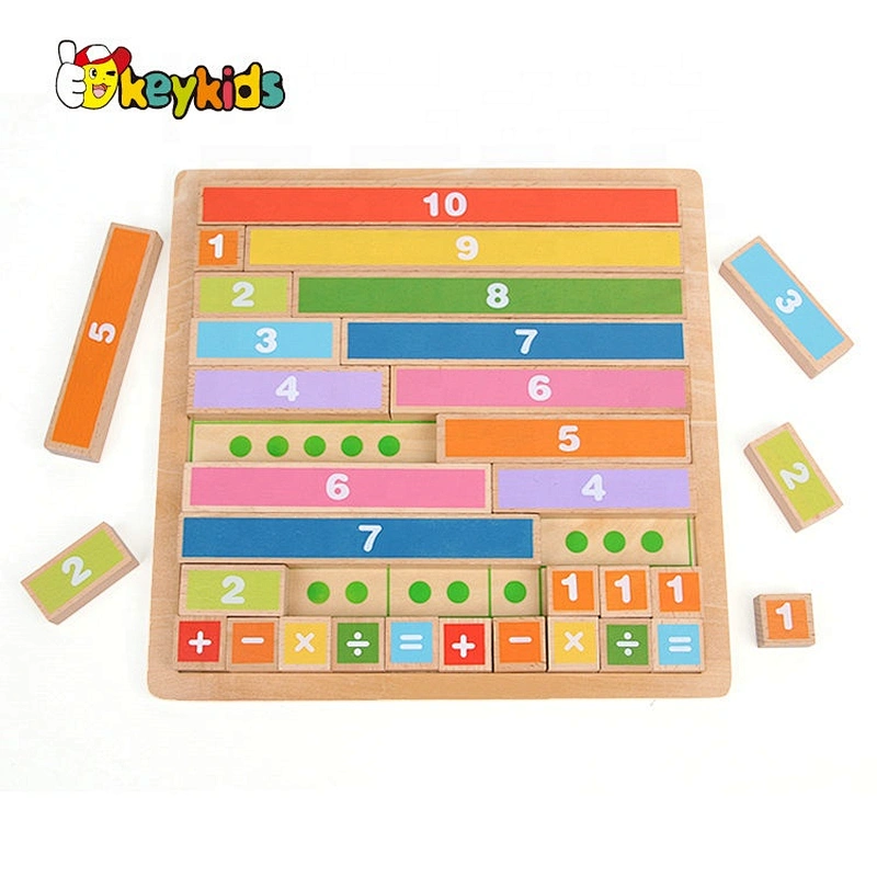 2019 New popular educational wooden math facts games for children W14A225