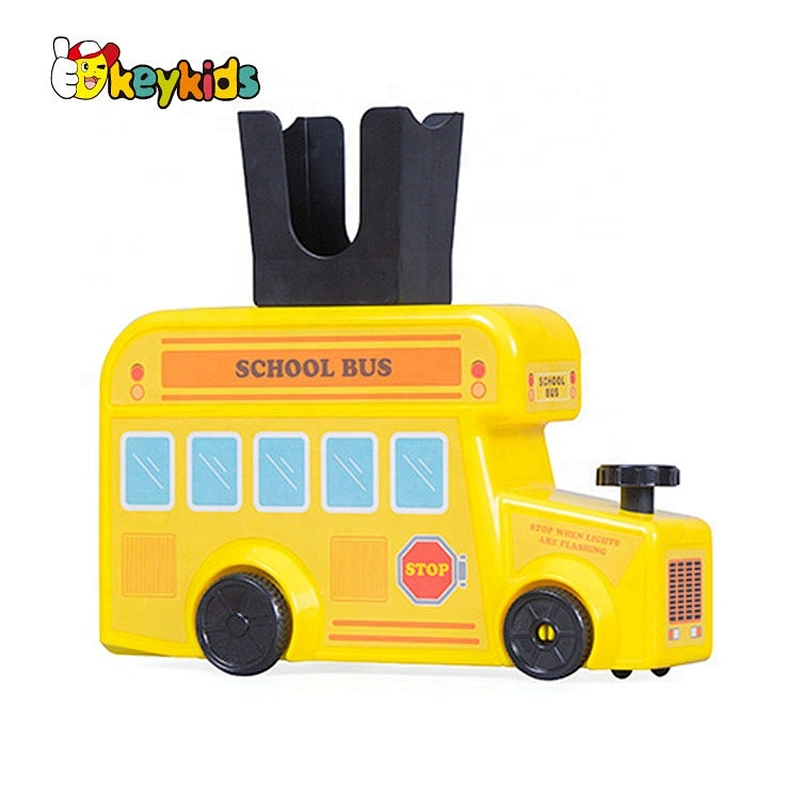 2020 wholesale educational children wooden dominoes toy with cars W15A081B