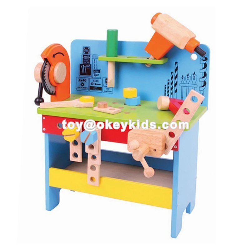 Top Sale Educational Diy Wooden Activity Workbench For Kids W03D109