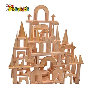 New Arrival 420 Pcs Outdoor Wooden Building Blocks Set For Kids W01D054