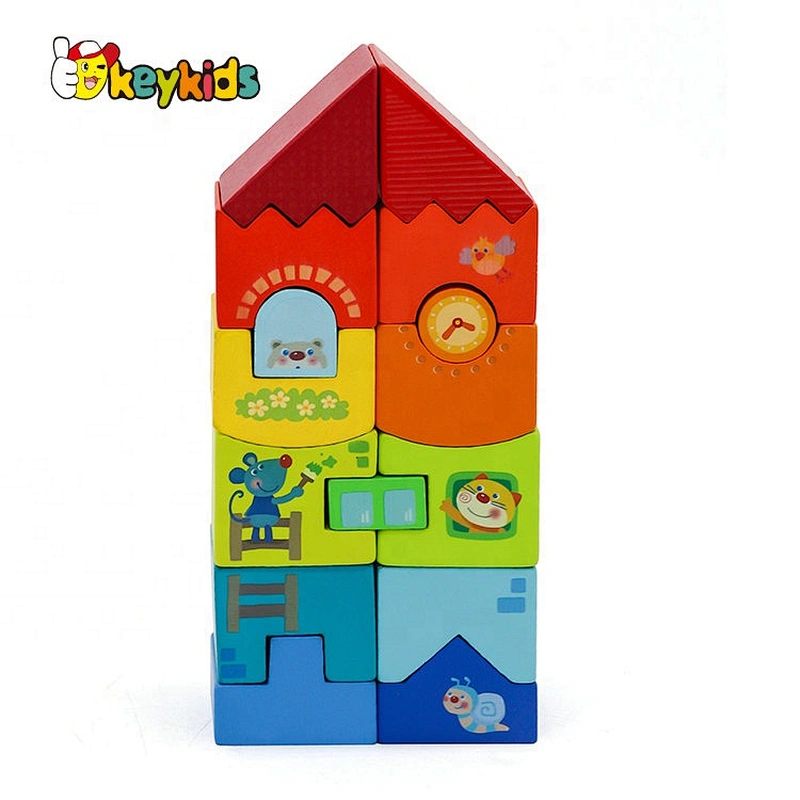 2021 Customize educational wooden nesting and stacking blocks for children W13A240