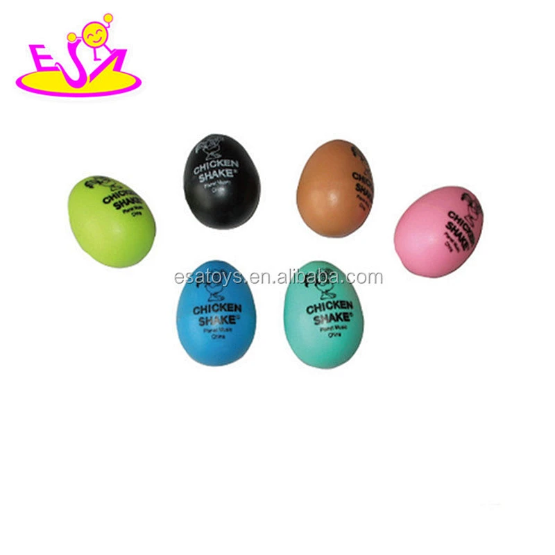 Customize baby mini eggs toy wooden percussion shaker W07I081