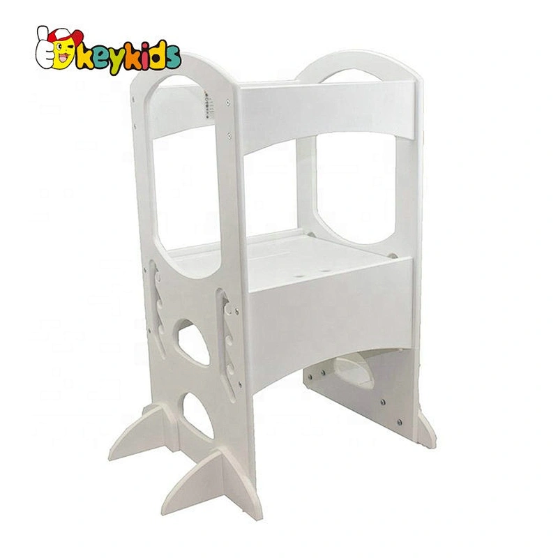 high quality safety wooden kitchen helper stool for kids W08G279