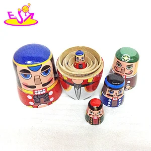 Customize wooden russian matryoshka dolls for kids W06D094