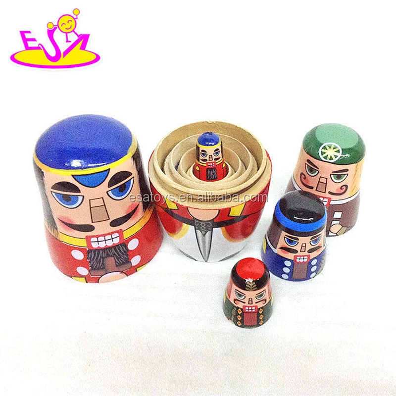Customize wooden russian matryoshka dolls for kids W06D094