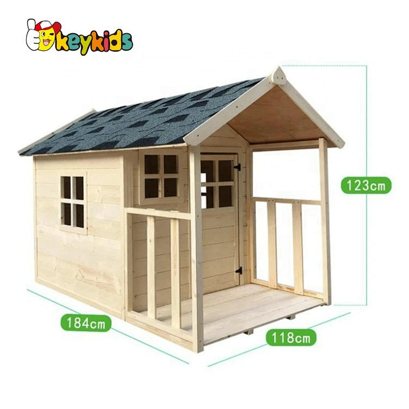 Children backyard large outdoor wooden house for fun W01D089