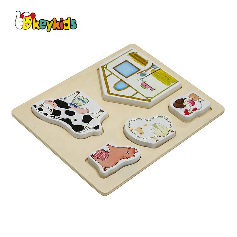 Hot sale early education wood puzzle game for children W14D077