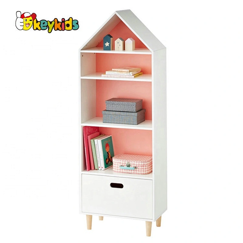 2020 Customize children wooden kids bookshelf for wholesale W08C296