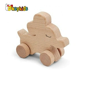 2020 wholesale preschool small wooden push car for toddlers W04A471