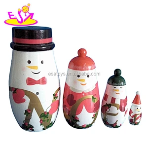 Set of 7 Traditional Hand Painted Wooden Matryoshka Russian Nesting Dolls W06D038