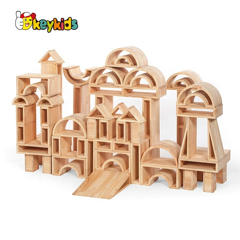 New Arrival 420 Pcs Outdoor Wooden Building Blocks Set For Kids W01D054