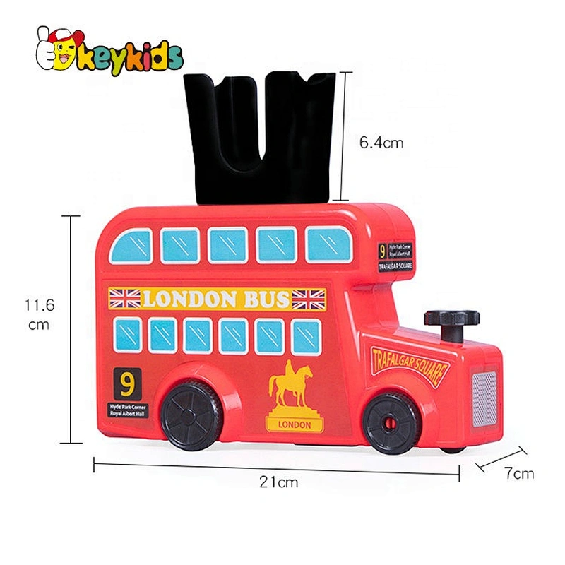 2020 wholesale educational kids wooden domino car toy with customize W15A081A