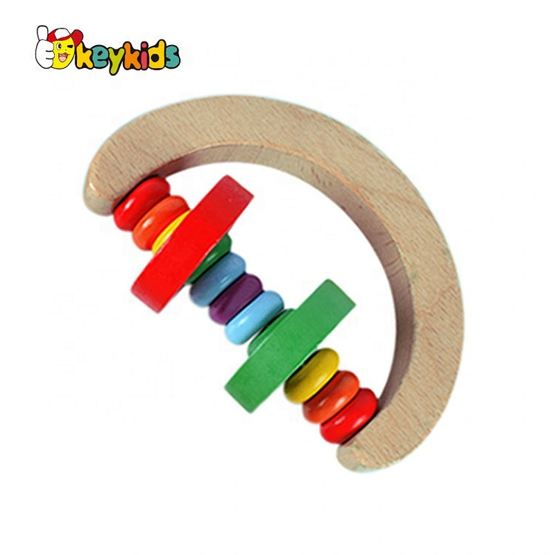 2020 Top sale classic wooden baby rattle set with customize W07F034