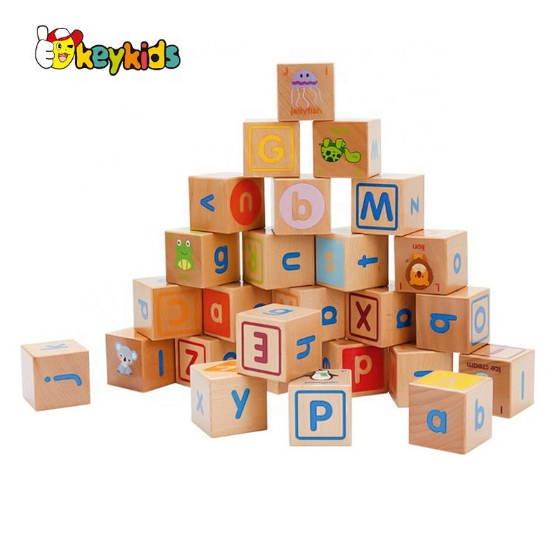 New style 26 pcs wooden letter blocks for kids education W13A138