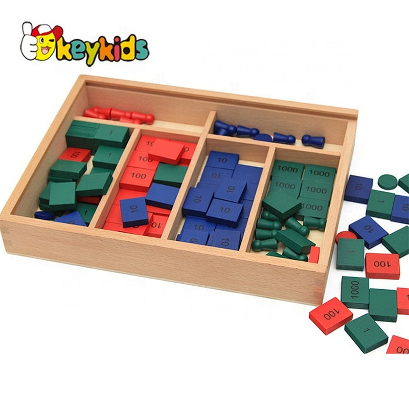 new design wooden digital educational toy for children W11A038