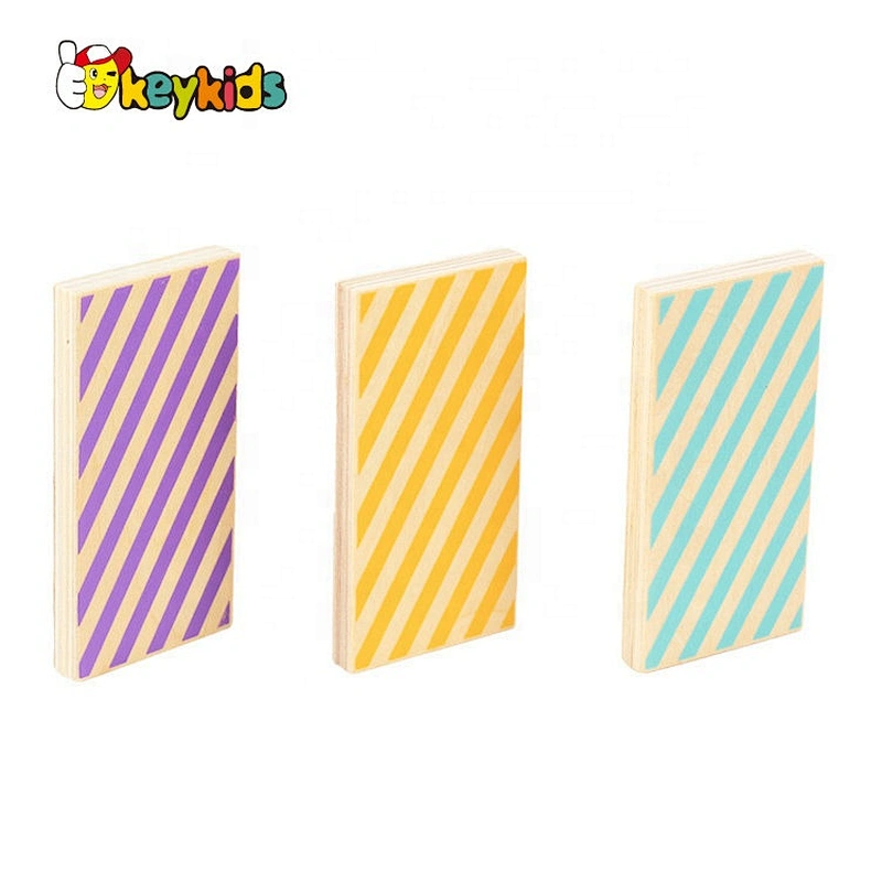 2019 Top sale educational wooden domino set with customize W15A079