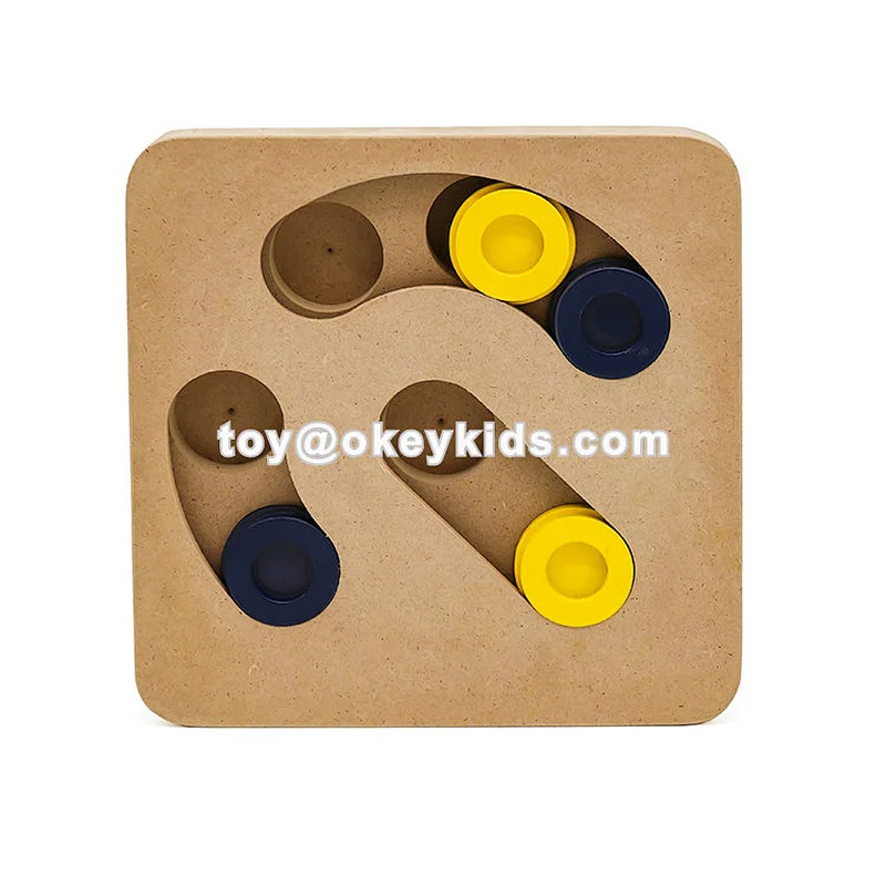 Customize creative wooden dog puzzle toys for interactive W06F138